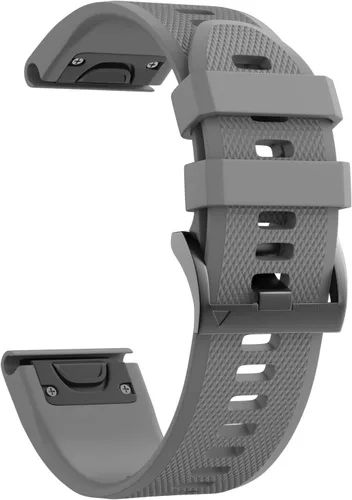 Vista 24 de ANCOOL - Correa para Garmin Fenix 5, de ajuste fácil, de silicona suave de 22 mm de ancho, correa de reloj para Garmin Fenix 5 Azul