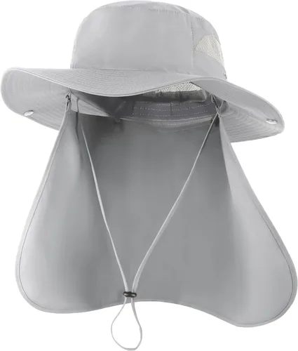 Vista 16 de Zylioo Sombrero de sol XXL Boonie para cabezas grandes, UPF50+ sombrero de Verde militar-a