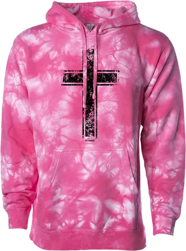 Vista 11 de Tcombo Sudadera con capucha unisex con diseño de cruz angustiada