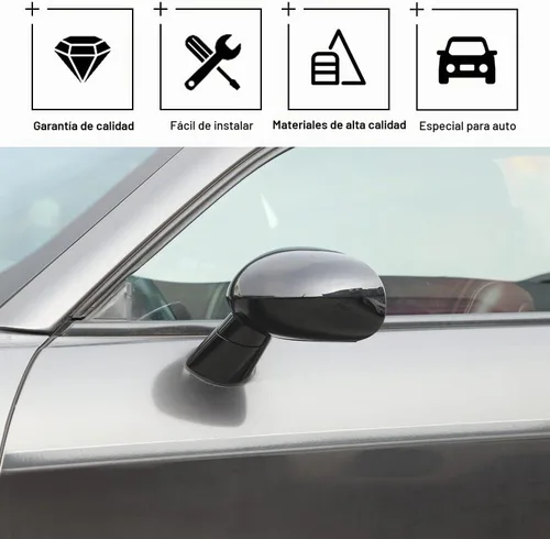 Vista 2 de Hoolcar Tapa para Espejo Retrovisor Lateral Compatible con Dodge Challenger 2009-2024 2025, Recortes de Espejo Retrovisor ABS, Accesorios Negro