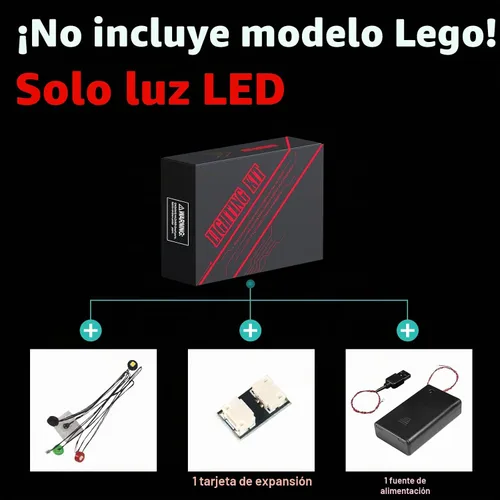 Vista 4 de VONADO Kit de luz LED compatible con Lego 21189 Skeleton Dungeon, luces decorativas de bricolaje para bloques de construcción Lego