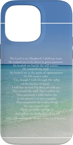 Vista 21 de Psalm 23 Beautiful Christian Beach - Funda para iPhone 17