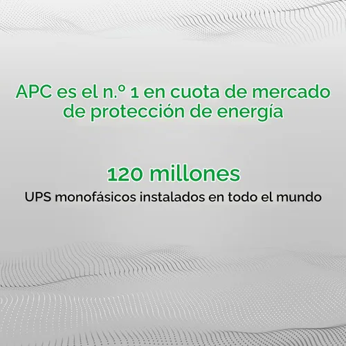 Vista 9 de APC UPS 1500VA/900W UPS de onda sinusoidal pura para computadora, electrónica, BR1500MS2 Back-UPS Pro sinewave UPS for PC, gaming & home offices.