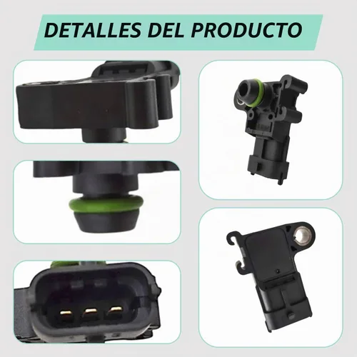 Vista 4 de Sensor de presión absoluta (MAP) del colector de equipo original 0261230289 - Compatible con modelos seleccionados Buick, Cadillac, Chevrolet, GMC