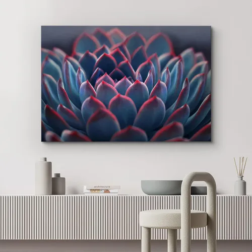 Vista 2 de wall26 Lienzo impreso para pared, diseño de rosa del desierto, suculentas, naturaleza, desierto, fotografía, realismo, floral, botánico, suroeste