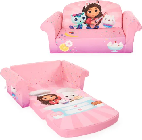 Vista 12 de Muebles Marshmallow para niños, sofá de espuma 2 en 1, Minnie Mouse, por Spin Master