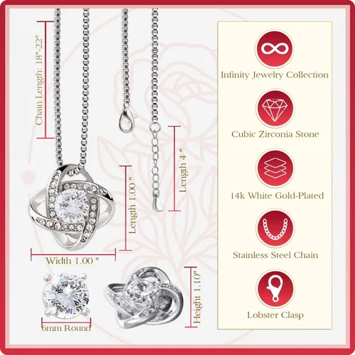 Vista 4 de Larvincy Collar Para Mi Hija De Papá Con Mensaje Sincero Y Elegante Caja, Regalos Para Hija De Padre, Hermosa Joyería De Regalo Del Amor De Papá En