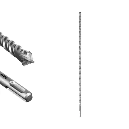 Vista 43 de SALI 10 brocas de martillo giratorio SDS Plus de 1/2 x 6 pulgadas, kit de broca para hormigón, material de carburo de doble rosca de tipo cruzado