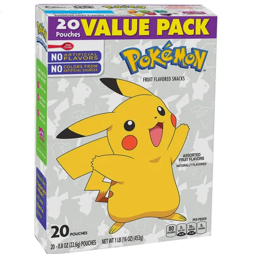 Vista 16 de Pokemon - Snacks con sabor a frutas, sin grasa y sin gluten, 17.6 onzas (22 bolsas)