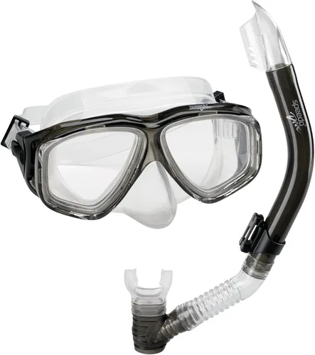 Vista 3 de Speedo Máscara de Buceo con Snorkel Unisex para Adultos Anti-empañamiento con Cubierta para la Nariz Serie Adventure