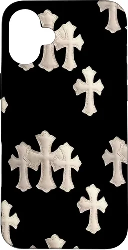 Vista 23 de Funda en blanco y negro con cruces para iPhone 17