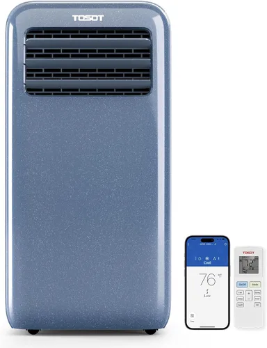 Vista 10 de TOSOT - Aire acondicionado de 9,000 BTU más fácil de instalar, silencioso y portátil 3 en 1, deshumidificador, ventilador para habitaciones de hasta