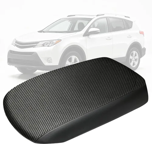 Vista 17 de AOMSAZTO Fundas de reposabrazos para Toyota RAV4 2013-2018 Beige