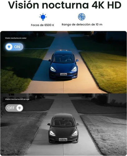 Vista 5 de REOLINK Cámaras de seguridad solares 4K al aire libre, cámara celular 4G