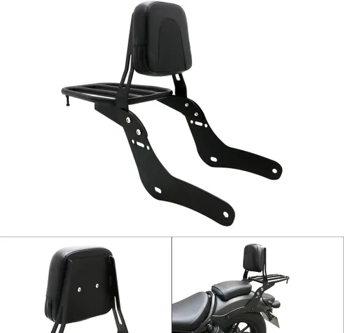 Vista 3 de Accesorios de motocicleta Pasajero Respaldo desmontable Sissy Bar con portaequipajes para Honda Rebel CMX1100 CM1100 CM 1100 CMX 1100 2021 2022 2023