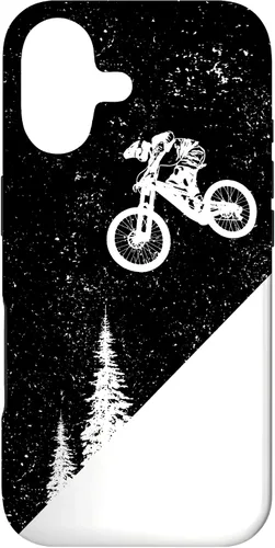 Vista 32 de Funda para bicicleta de montaña para iPhone 16, descenso, BTT, vintage, para ciclismo de montaña