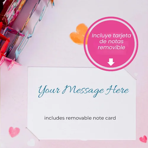 Vista 8 de Paper Love Best Mom Pop Up - Tarjeta de felicitación para el día de la madre hecha a mano en 3D, tarjetas de felicitación para el día de la madre, 5