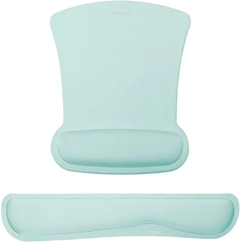 Vista 12 de MOSISO Juego de Reposamuñecas para Teclado y Mouse, Alfombrilla Ergonómica con Base Antideslizante para Alivio del Dolor en Casa/Oficina y Escritura