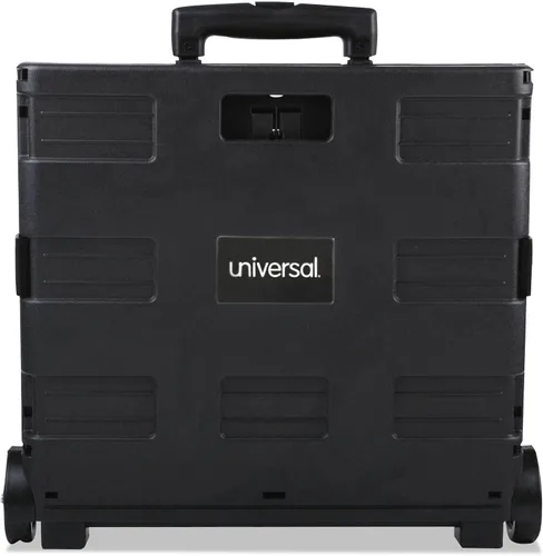 Vista 2 de Universal Caja de almacenamiento móvil plegable, 18.25 x 15 x 39.4 pulgadas, negro