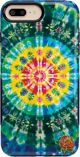 Vista 17 de Casely Funda para iPhone 6/7/8 Plus Funda con estampado de festival (solo buenas vibraciones)
