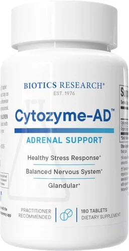 Vista 8 de BIOTICS RESEARCH Suplemento de apoyo suprarrenal de citozima-AD 60 tabletas