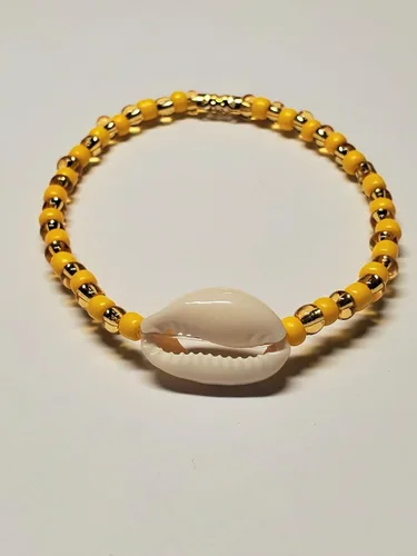 Vista 11 de 3 pcs Ilde Cowrie seashell Evil Eye Hamsa Hand Orisha Santeria Pulseras Bracelet Set