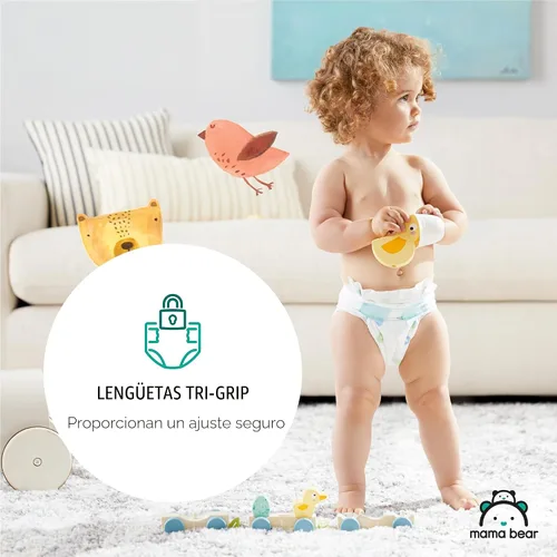 Vista 10 de Marca Amazon - Pañales Mama Bear de toque suave, talla 1, 50