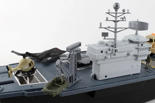 Vista 9 de Daron Worldwide Trading Aircraft Carrier BP96243 Playset, para 36 meses a 180 meses Gris