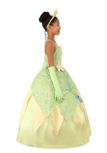 Vista 4 de Disfraz Deluxe de Tiana de La Princesa y el Sapo para Niñas de Disney Multicolor