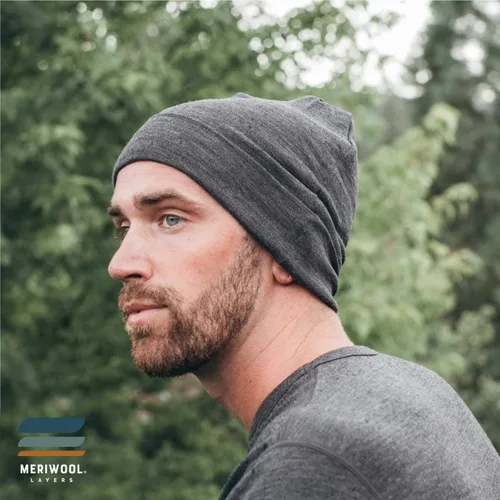 Vista 4 de MERIWOOL - Gorro unisex de lana de merino, en varios