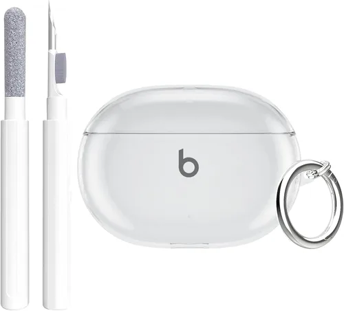 Vista 12 de Aircawin Funda transparente para Beats Studio Buds Plus 2021, para Beats Buds Cover 2023, TPU suave de protección completa para Beats Studio Buds+