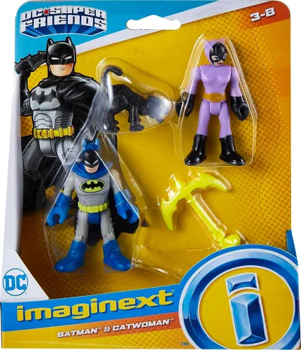 Vista 7 de Fisher-Price Imaginext DC Super Friends Batman & Catwoman - Juego de figuras para niños preescolares de 3 a 8 años