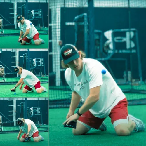 Vista 6 de Applied Vision Sports Guante de entrenamiento Finger Web para béisbol y sóftbol