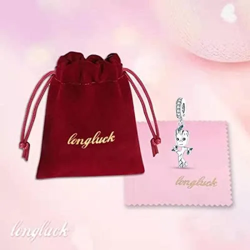 Vista 7 de Abalorio de plata de ley 925 para pulseras y collares Pandora para mujer, circonitas cúbicas 5A, cuentas de joyería