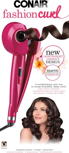 Vista 4 de Plancha rizadora para el cabello Conair Fashion, Rosado