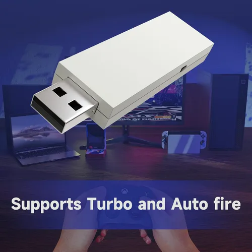 Vista 4 de MAYFLASH Magic NS Wireless Bluetooth Controller Adaptador USB para Switch/Switch 2, Steam Deck, macOS, Windows, Raspberry Pi y más