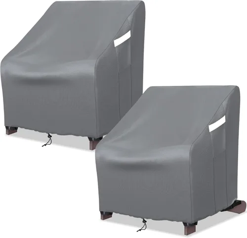 Vista 9 de STARTWO Fundas apilables para sillas de patio, resistentes e impermeables, para muebles de exterior, se adapta a 4-6 sillas de comedor apilables, 36