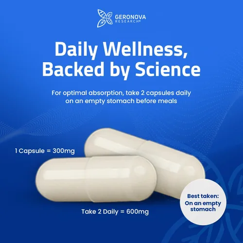 Vista 8 de Geronova Research® Bio-Enhanced® Ácido R-Lipoico - 600 mg, 120 Cápsulas
