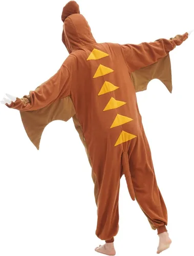 Vista 4 de Disfraz de animal para adultos, pijama de una sola pieza para cosplay, ropa de dormir, traje de dormir para mujeres y hombres