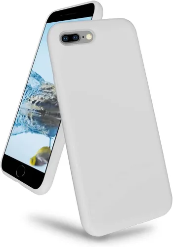 Vista 19 de Funda compatible con iPhone 8 Plus/7 Plus (5.5 pulgadas), [protección contra caídas] [arañazos] de silicona líquida a prueba de golpes, antihuellas