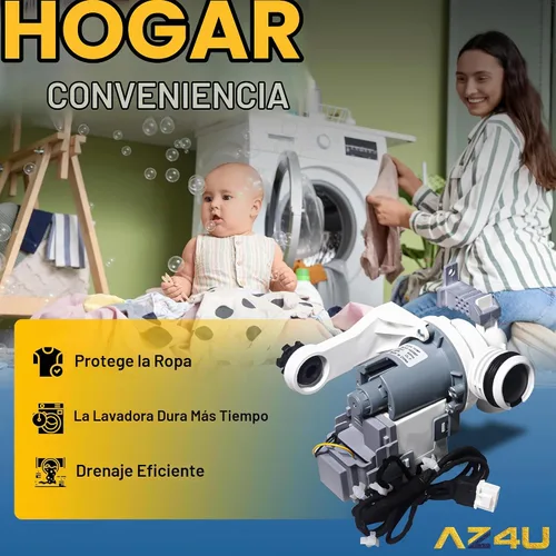 Vista 9 de AZ4U DC97-19289F DC97-19289H PX3516-01 Samsung - Bomba de drenaje para lavadora