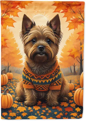 Vista 82 de Caroline's Treasures DAC1001GF Affenpinscher - Bandera decorativa para jardín de otoño, decoración para patio exterior, patio, parterres