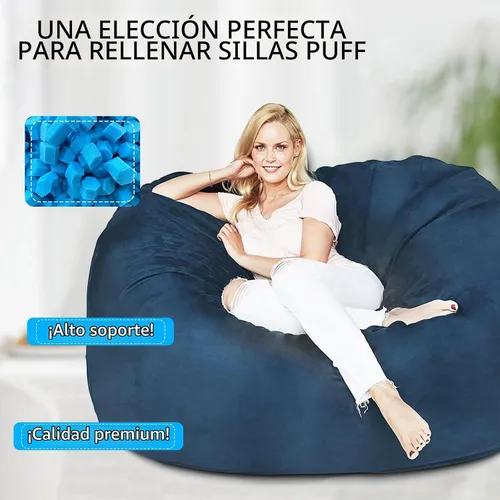 Vista 3 de Relleno para saco de boxeo de 5 libras, relleno de frijoles para almohada y puf, relleno de espuma viscoelástica triturada, relleno para saco
