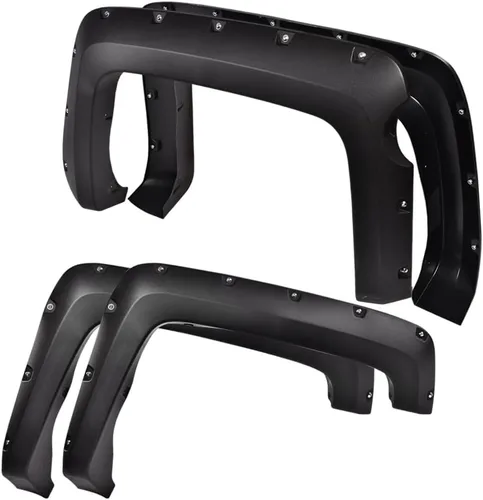 Vista 18 de ALLGOOD Guardabarros de rueda compatibles con Chevy Silverado 1500 2007-2013 Fleetside de 69.3 pulgadas para cama corta de doble cabina, solo