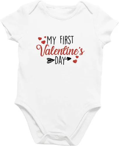 Vista 7 de Printique Body unisex orgánico certificado GOTS para bebé 0-18 meses - Día de San Valentín