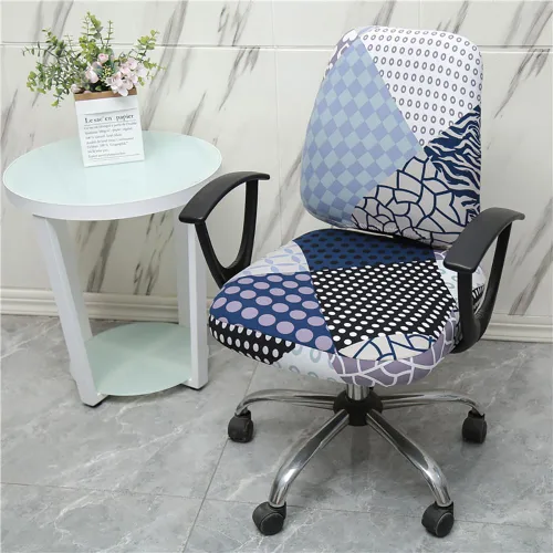 Vista 3 de Melaluxe Funda para silla de oficina de computadora, funda universal protectora y elástica para silla giratoria elástica