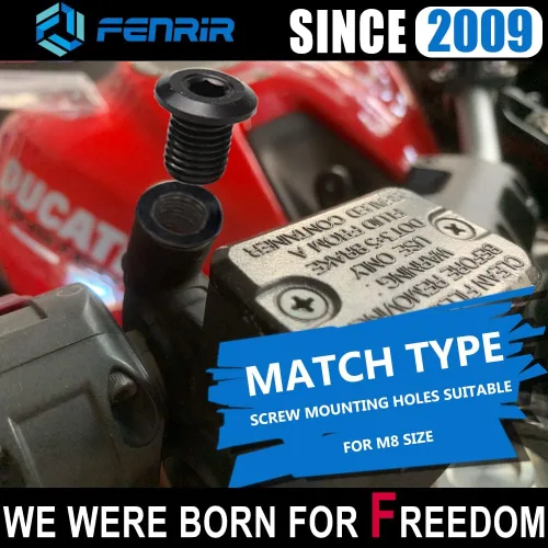 Vista 7 de FENRIR Tapón de agujero para espejo de motocicleta M8 304 de acero inoxidable compatible con Ducati Monster1200 Monster1100 Monster950 Monster937