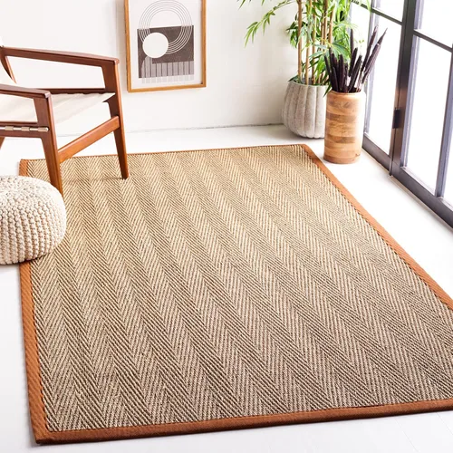 Vista 12 de Safavieh Colección de fibra natural NF115P - Alfombra (fibra natural), color gris, Fibras naturales