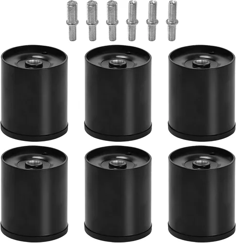 Vista 26 de Patas de metal de 2 pulgadas de repuesto para base de cama ajustable eléctrica, tornillo no ajustable en patas cortas