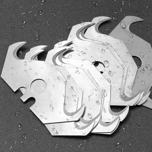 Vista 4 de Bonsicoky Cuchillas de afeitar de acero de 50PCS Utility Hook Blades Paquete de 50